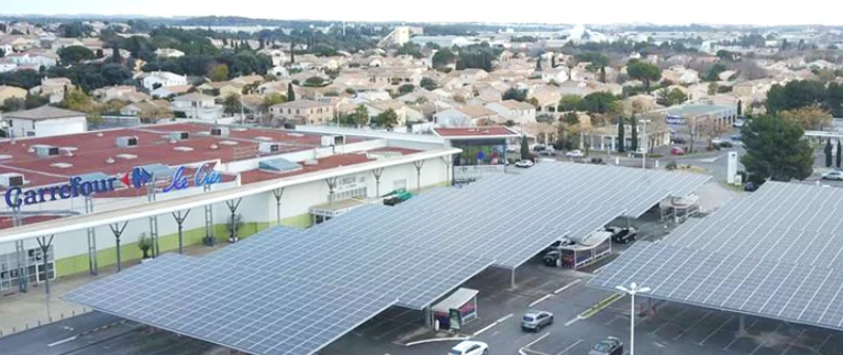 Alianza entre Carrefour y GreenYellow para solarizar 350 aparcamientos en Francia
